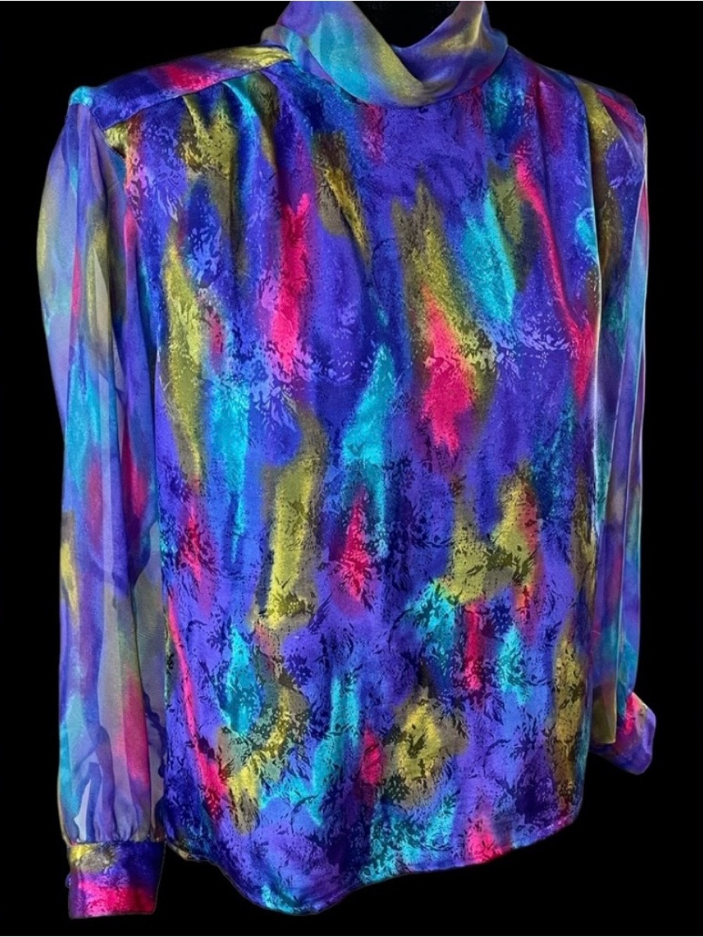 Notations Multicolor Abstract Print Blouse - Picture 3 of 7